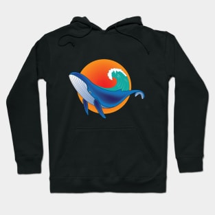 Whales and warm sun Hoodie